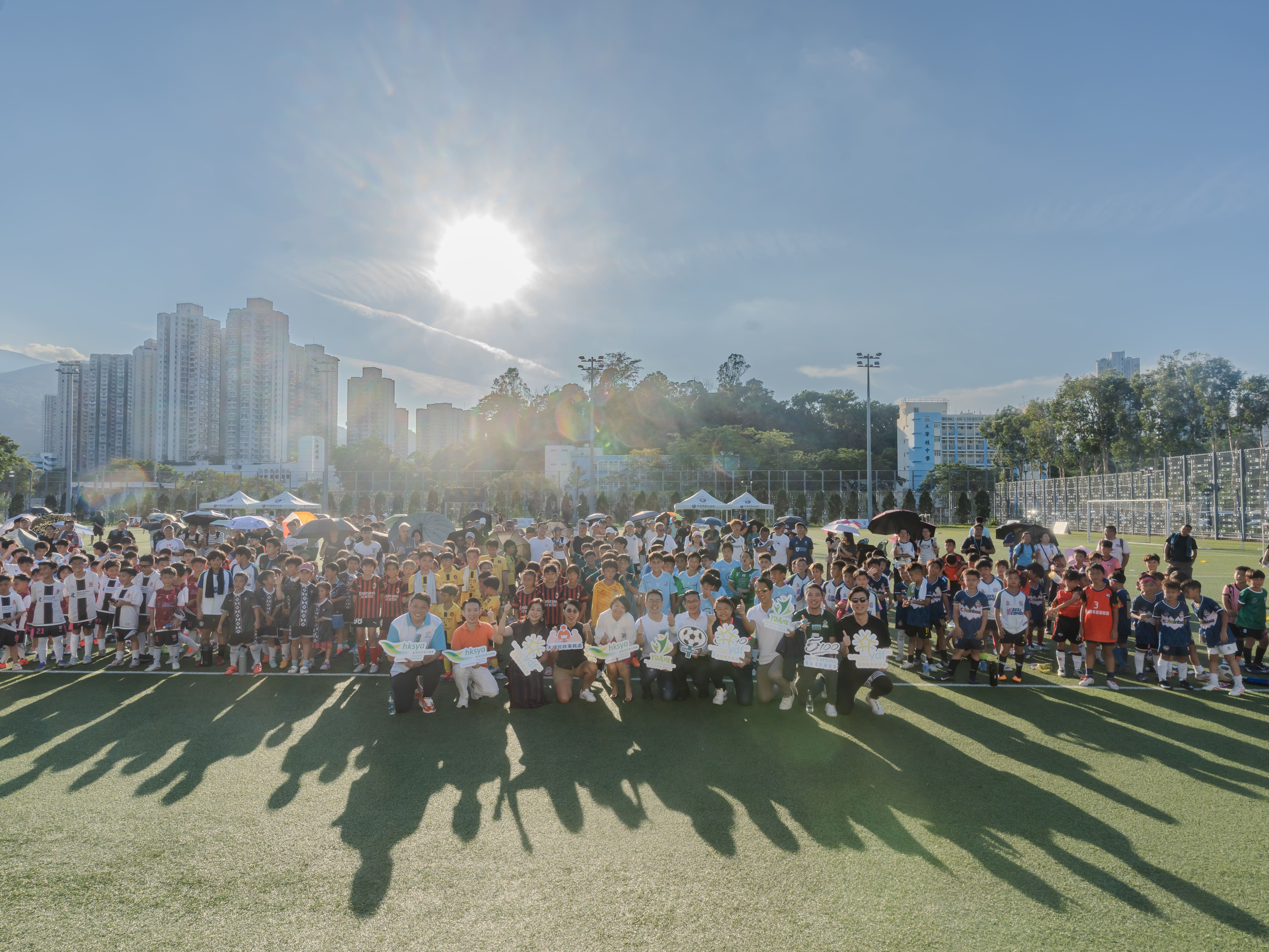 賀國慶，迎全運《慶祝香港回歸28周年暨賀國慶76周年 第五屆香港青年發展聯盟足球盃》圓滿舉行