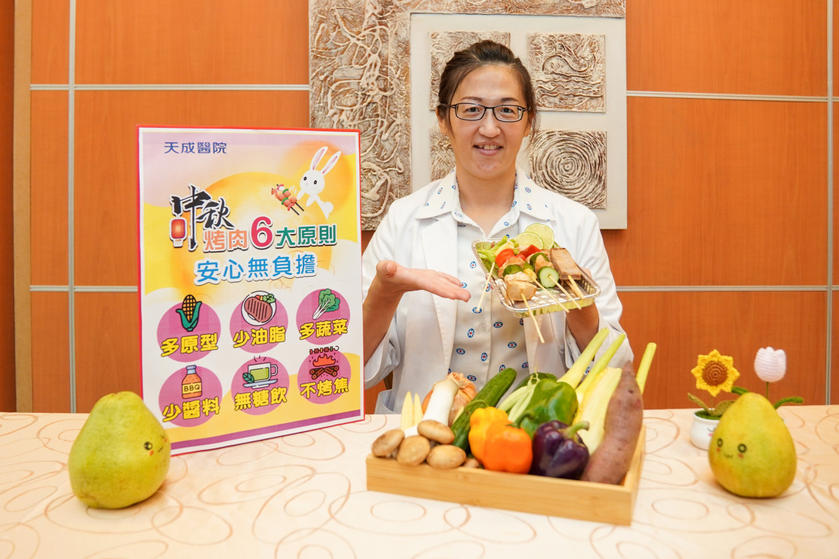 楊珊珊營養師整理出「烤肉健康吃 6 原則」，提供民眾實用且簡易的飲食建議。