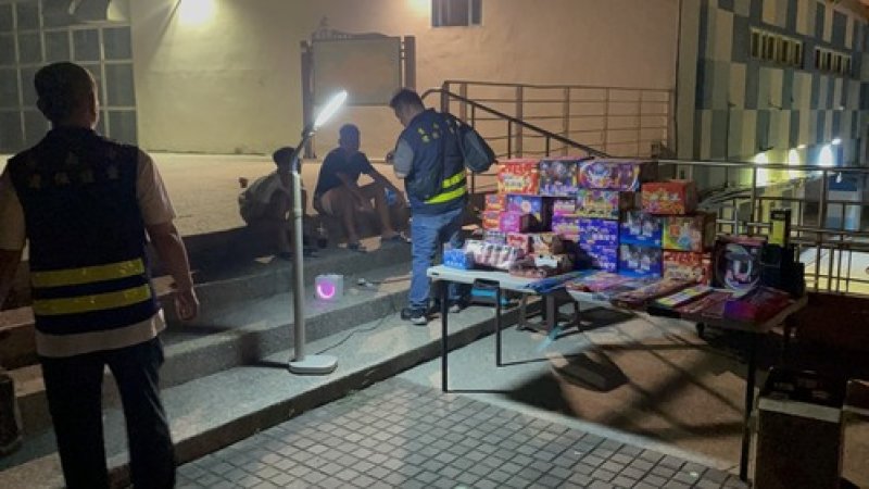 台南環局中秋前夕深夜開罰違規煙火2例　