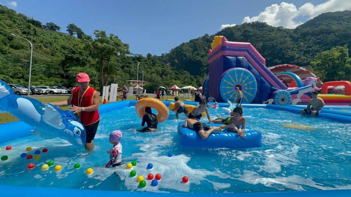 ▲茂林SPALine 山谷水樂園超大親水池。(圖/原民會提供)