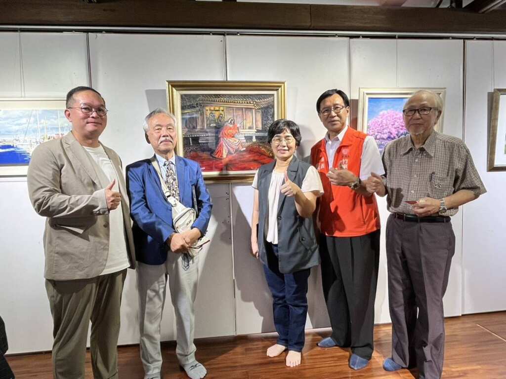 ▲「臺日國際繪畫交流展」10月2日起至12月21日止，在蕭如松藝術園區松龢廬展出。