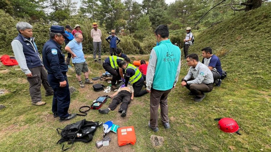 鹿林山莊獨攀山友身體不適OHCA案