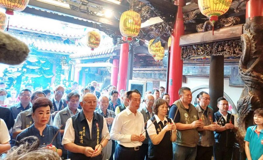 新港奉天宮開臺媽祖契子女 中秋回宮大團圓