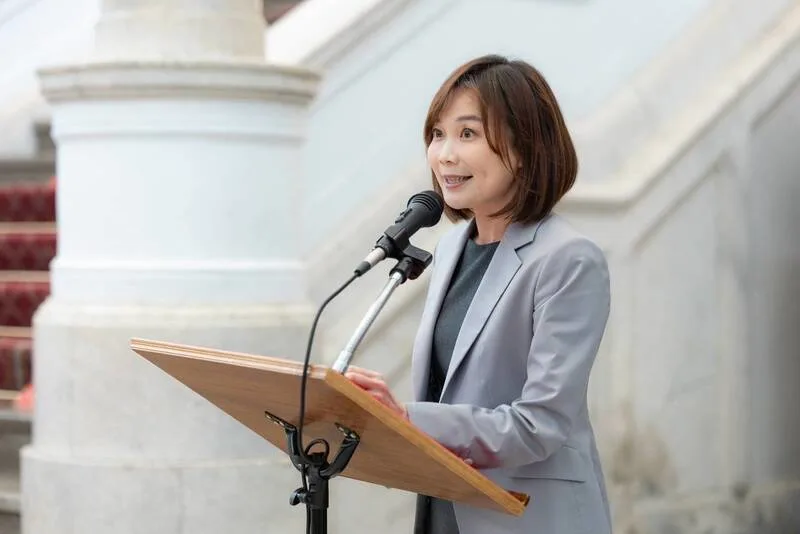 郭雅慧重申,台灣是言論自由的民主社會,民眾可以表達不同意見,但國家安全及元首維安不容挑戰。任何涉及恐嚇或威脅的言行都將依法處理。(圖/郭雅慧)