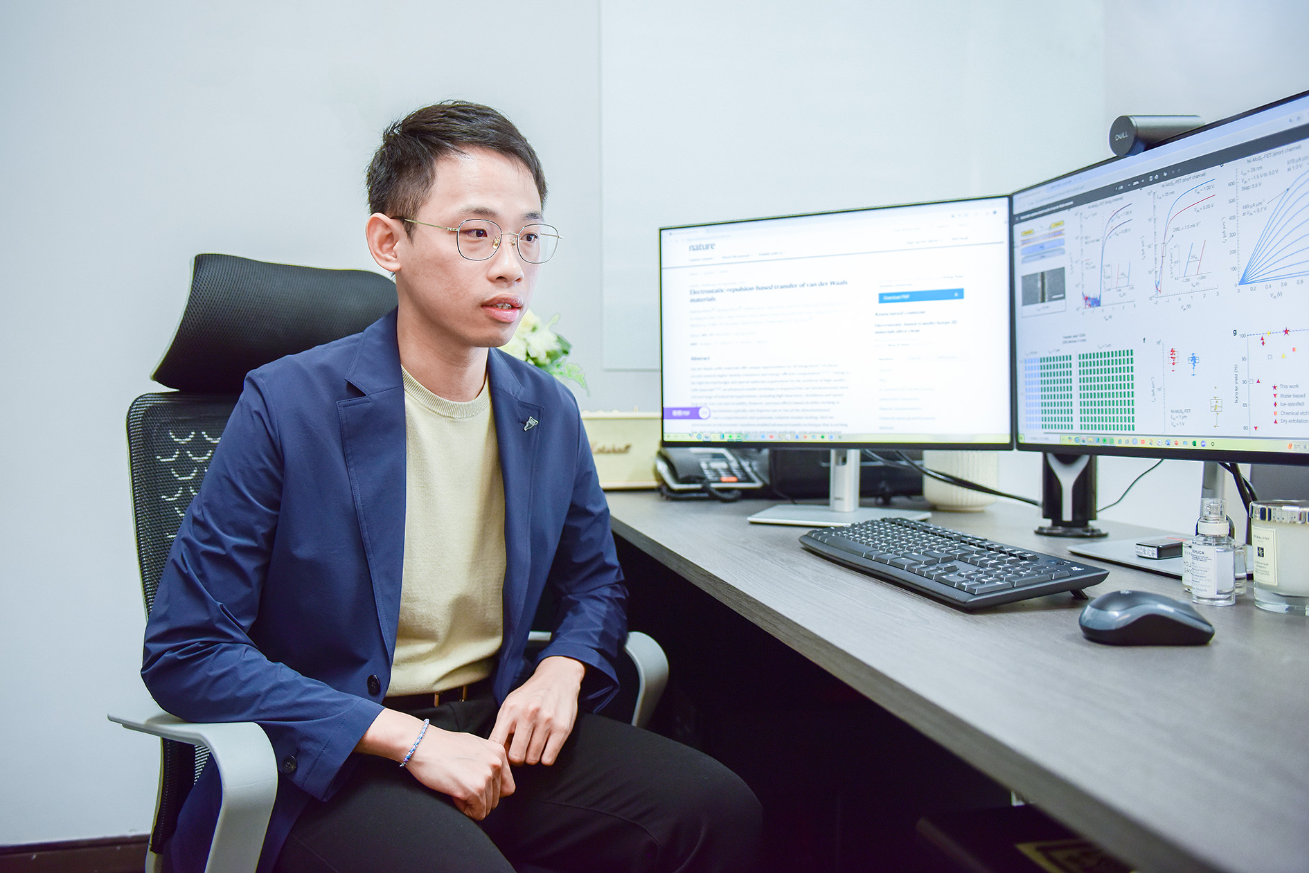 中原大學陳定睿投入二維材料與先進元件研究 成果登上國際頂尖期刊《Nature》 hetyh
