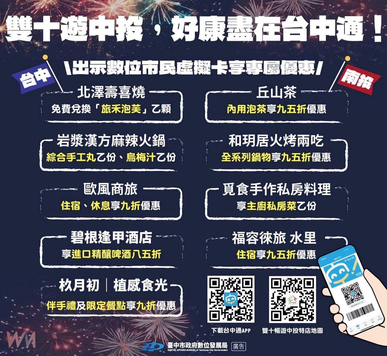 《台中通》攻略中投 國慶雙主場千家優惠開跑 暢遊3天全攻略 - https://www.watchmedia01.com