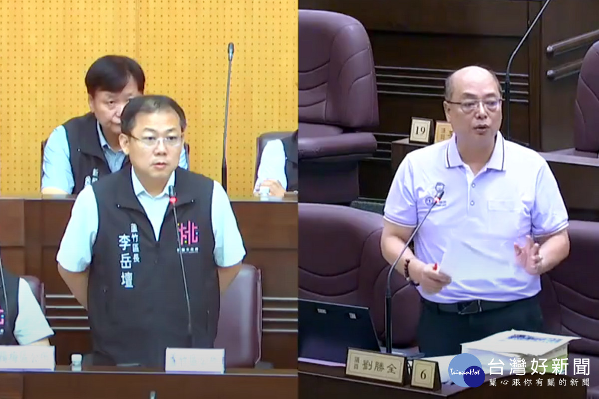 針對蘆竹11公墓遷葬事宜,桃園市議員劉勝全質詢蘆竹區長李岳壇 。<br /><br />