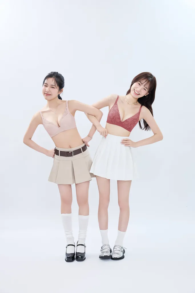 [EASY SHOP]  挺 easy 氣墊薄杯超彈力身片軟鋼圈內衣-石榴紅_晨曦粉(原價$1380新品上市2件$1300)_
