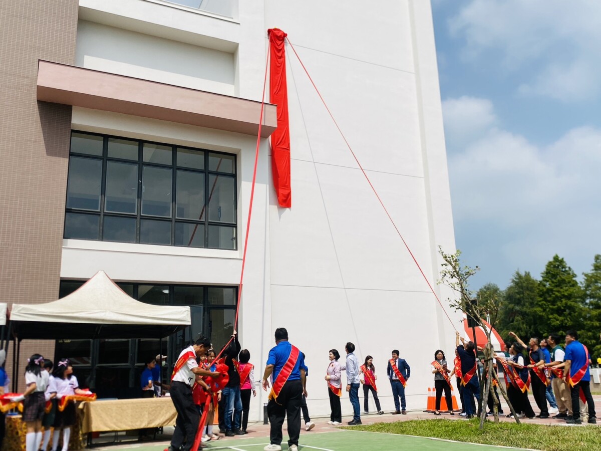 ▲北辰國小歷時近兩年興建完成的活動中心，今（9日）上午盛大舉辦啟用典禮。（記者蘇峯毅攝）