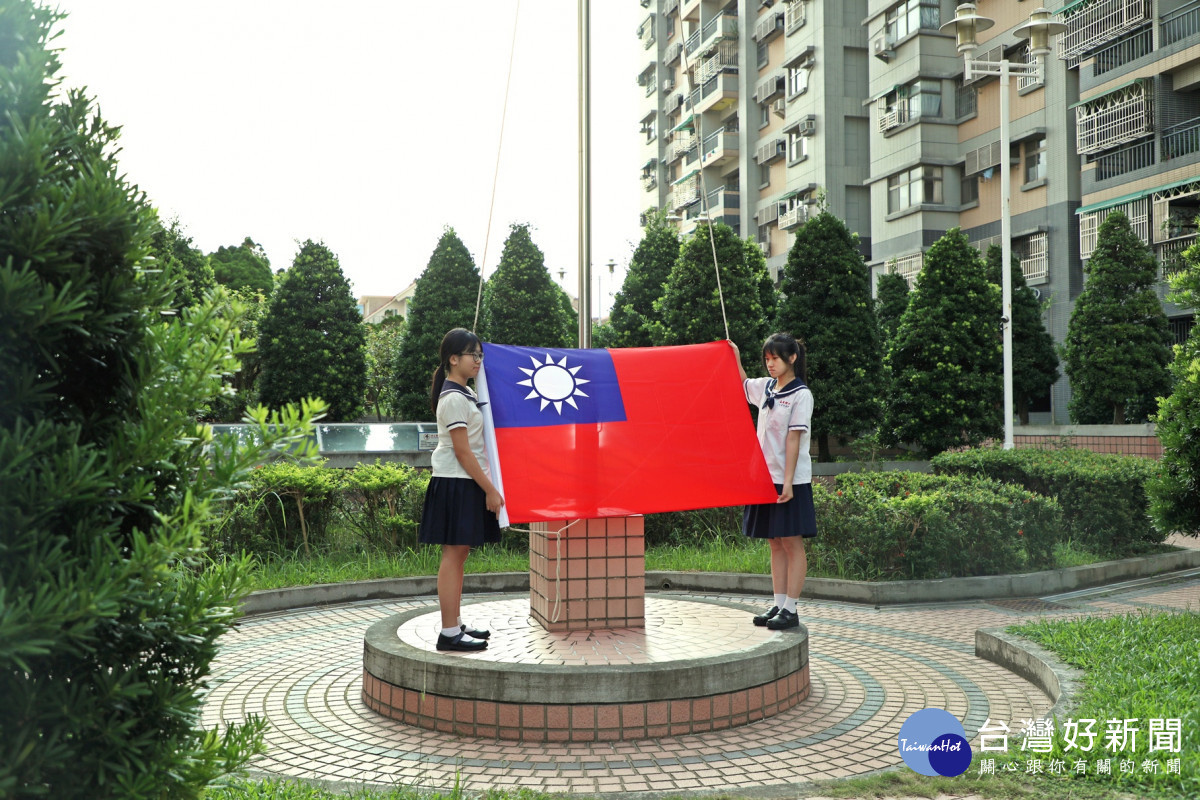 嘉義市精忠新城舉行國慶升旗典禮／嘉義市府提供