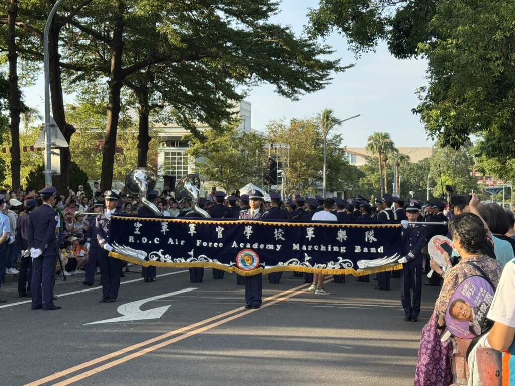 ▲空軍軍官學校軍樂隊演出。
