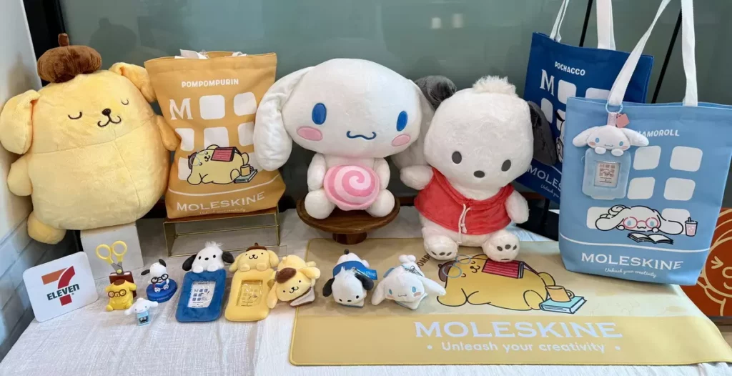 三狗萌力來襲！7-ELEVEN「Moleskine x Sanrio夢幻聯名」集點活動開跑。