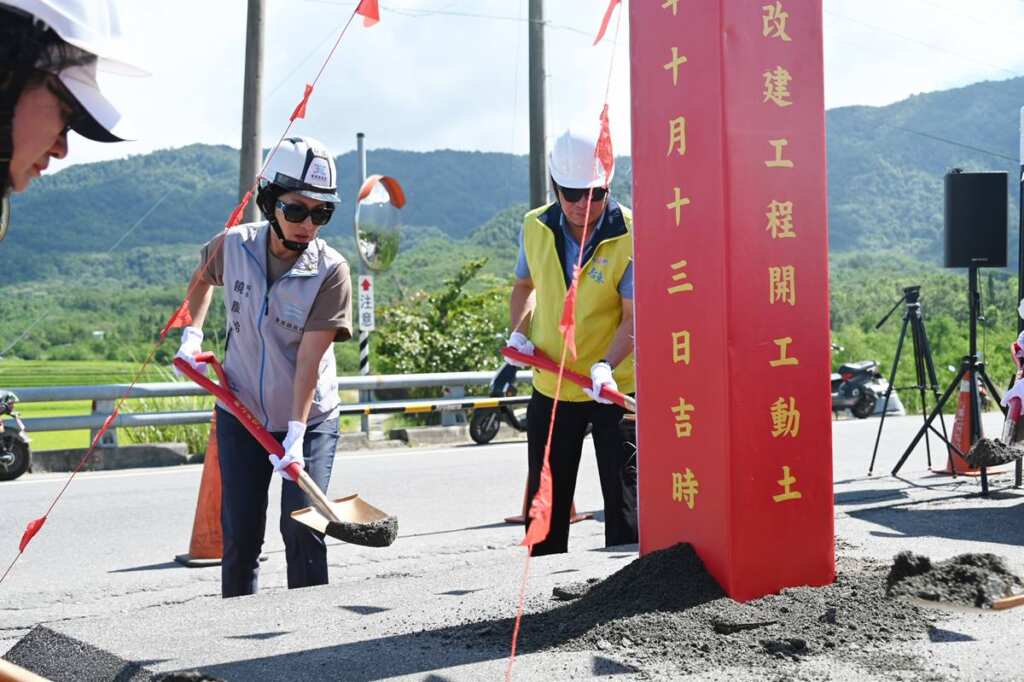▲萬安橋改建工程開工動土。