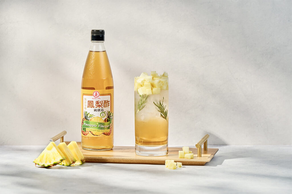 減糖飲食新風潮 「無糖鳳梨醋」清爽登場。(圖/工研酢提供)