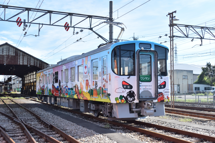 台灣主題彩繪的一畑電車已正式啟用。 圖:一畑電車株式會社/提供