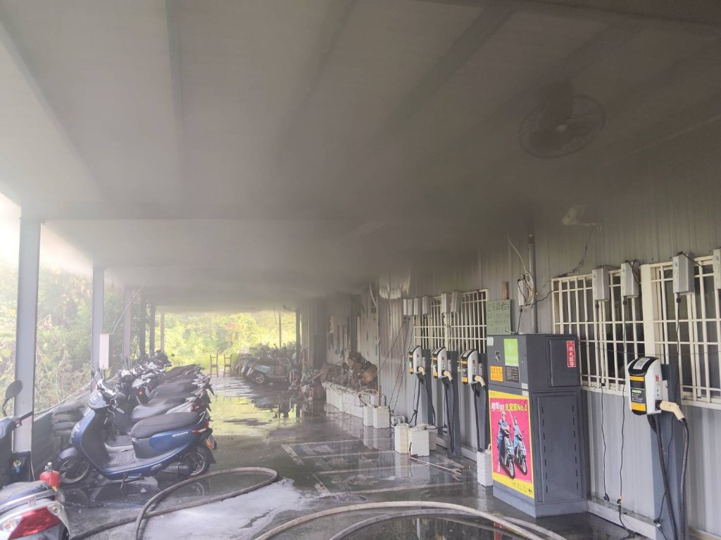 琉球鄉電動機車換電站火警! 無人傷亡原因待查