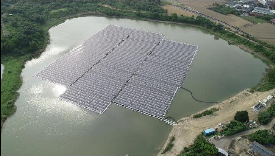 ▲烏山頭水庫太陽光電場