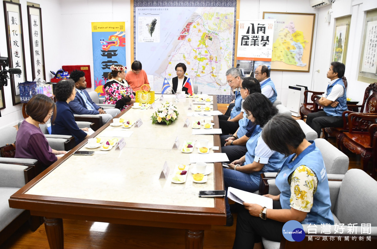馬紹爾群島大使到訪彰化,王惠美縣長熱情接待 ,攜手推動教育、文化與永續合作。圖/記者鄧富珍攝
