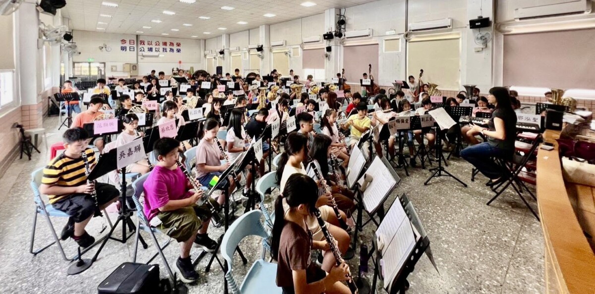 用音樂與創作來探索生活中的美感是公埔國小師生們最大的藝術美學。(影像由桃園公埔國小提供)。