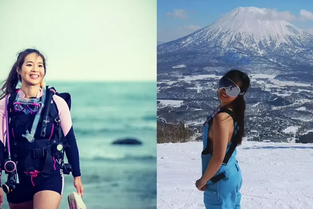 知名旅遊作家與運動網紅--「瘋潛雪 Vanessa潛進世界」的「莎教練」成立「Fun Dive Ski Wear瘋潛雪服飾」品牌。(圖: Fun Dive Ski Wear瘋潛雪服飾提供)