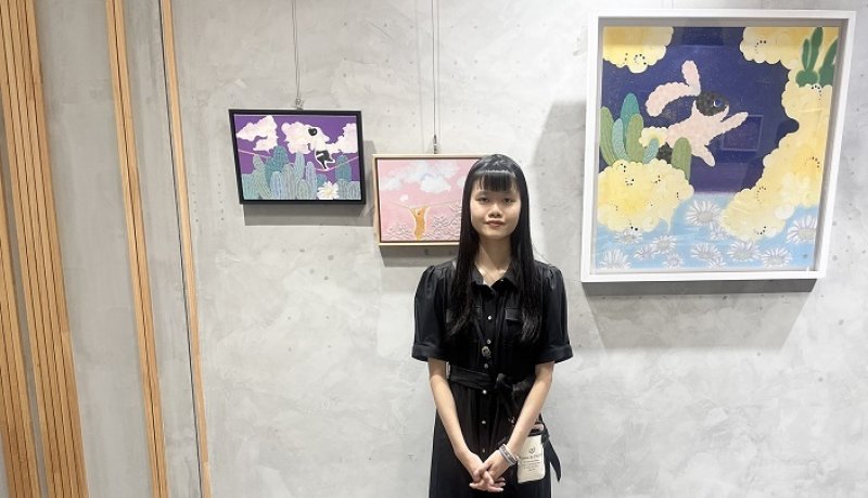 「心之製雲所」吳秉頤創作個展 以膠彩筆觸描繪心靈靈獸療癒風景