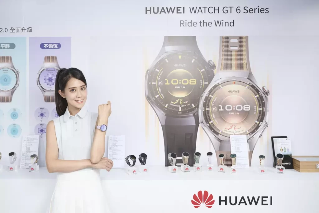 HUAWEI WATCH GT 6 系列融合直向與圓弧錶圈造型,展現前衛科技質感