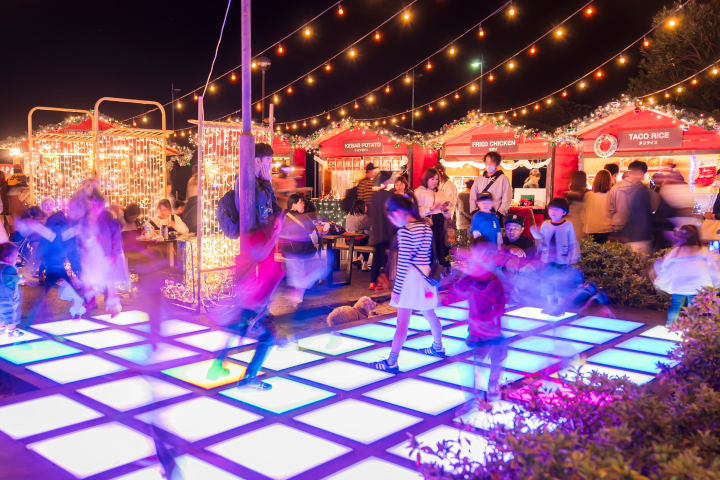 冬日光影魔法登場！和歌山「FeStA LuCe」打造夢幻歐風聖誕樂園