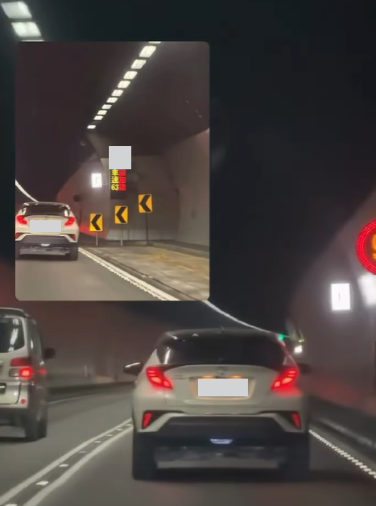 國道隧道遇龜速車!網友笑翻又氣炸:這種駕駛真的該吊照