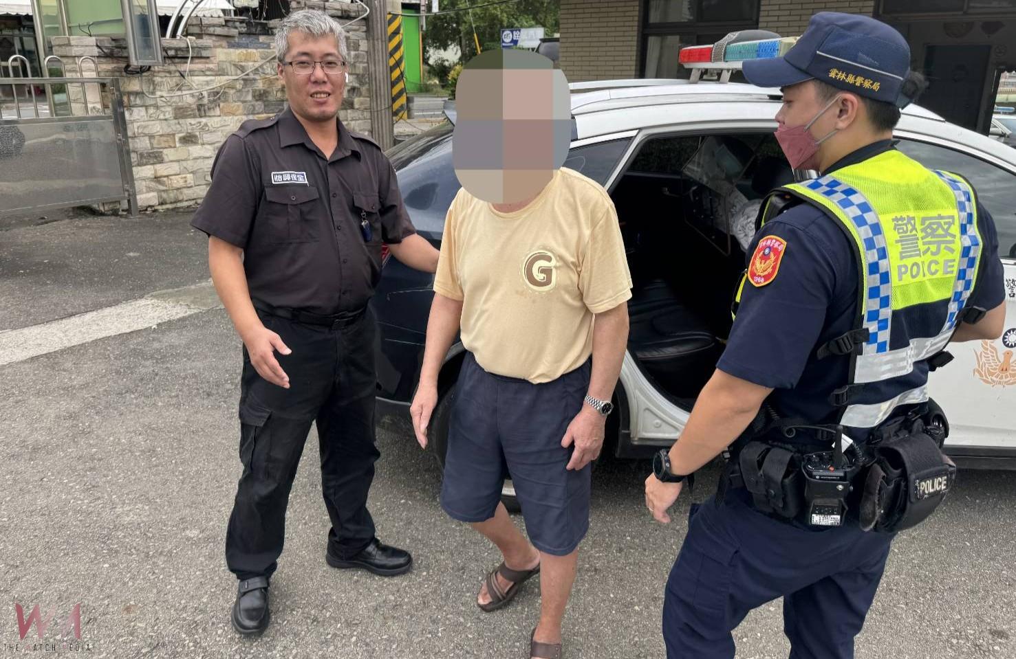 斗六暖警伸援手　迷途老翁徬徨街頭平安返家