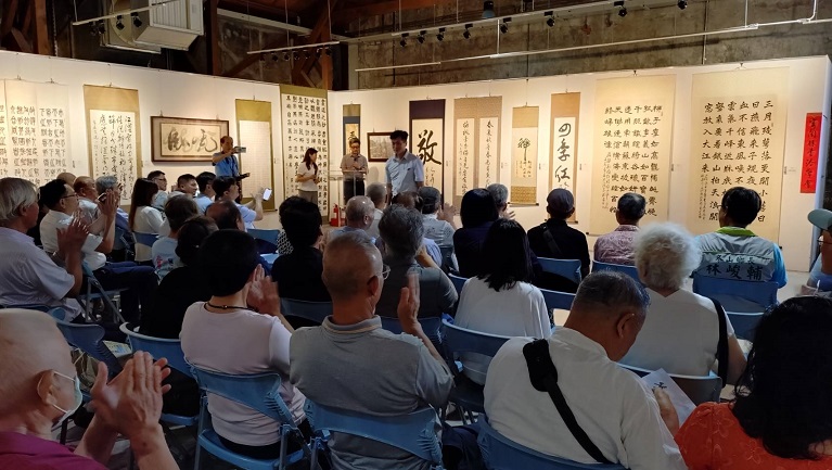 ▲宜蘭縣書法學會聯展開幕式貴賓雲集。