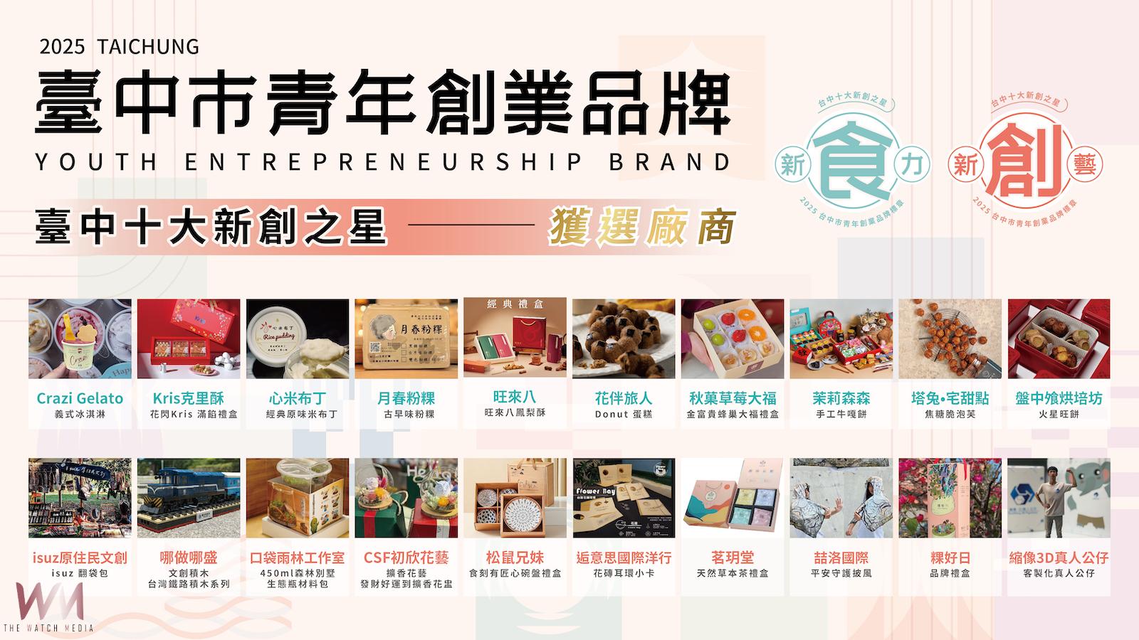 整合多元形象設計研發 中市勞工局表揚新創之星 20大青創品牌齊聚亮相 - https://www.watchmedia01.com