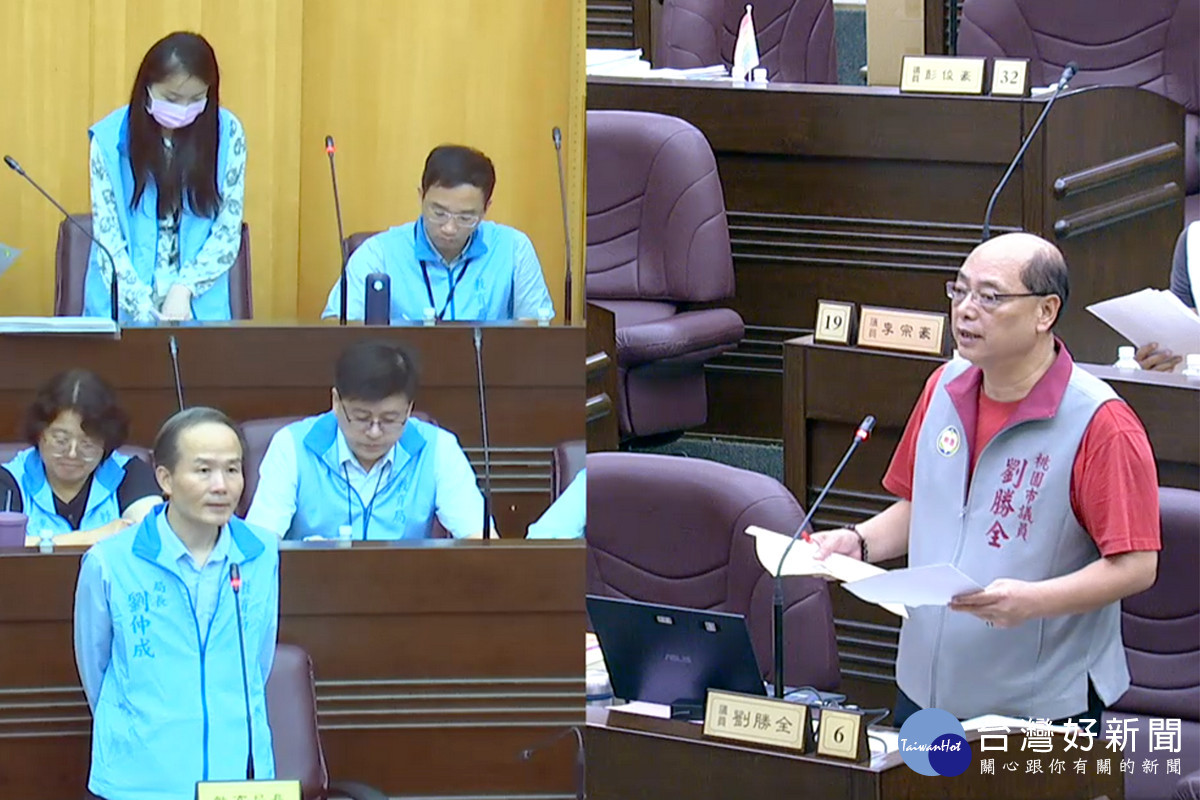 針對教育議題,桃園市議員劉勝全質詢教育局長劉仲成。<br /><br />
