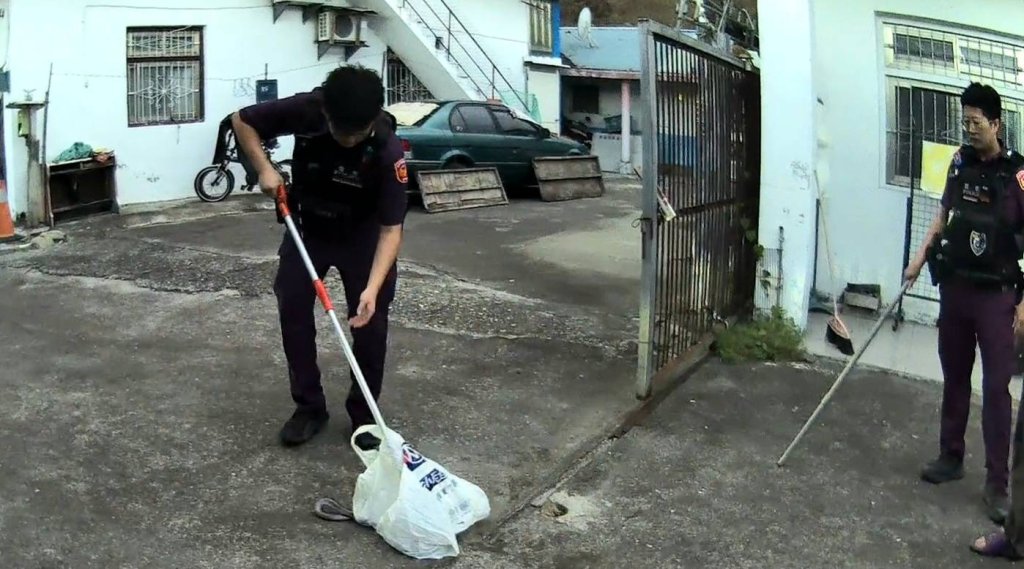 蛇闖廚房!關山警變身「捕蛇達人」 臭青母釋臭全場驚呼:名副其實!