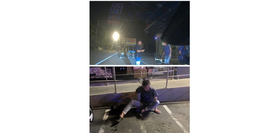 酒醉男子倒臥停車格 斗南警方深夜即時協助返家