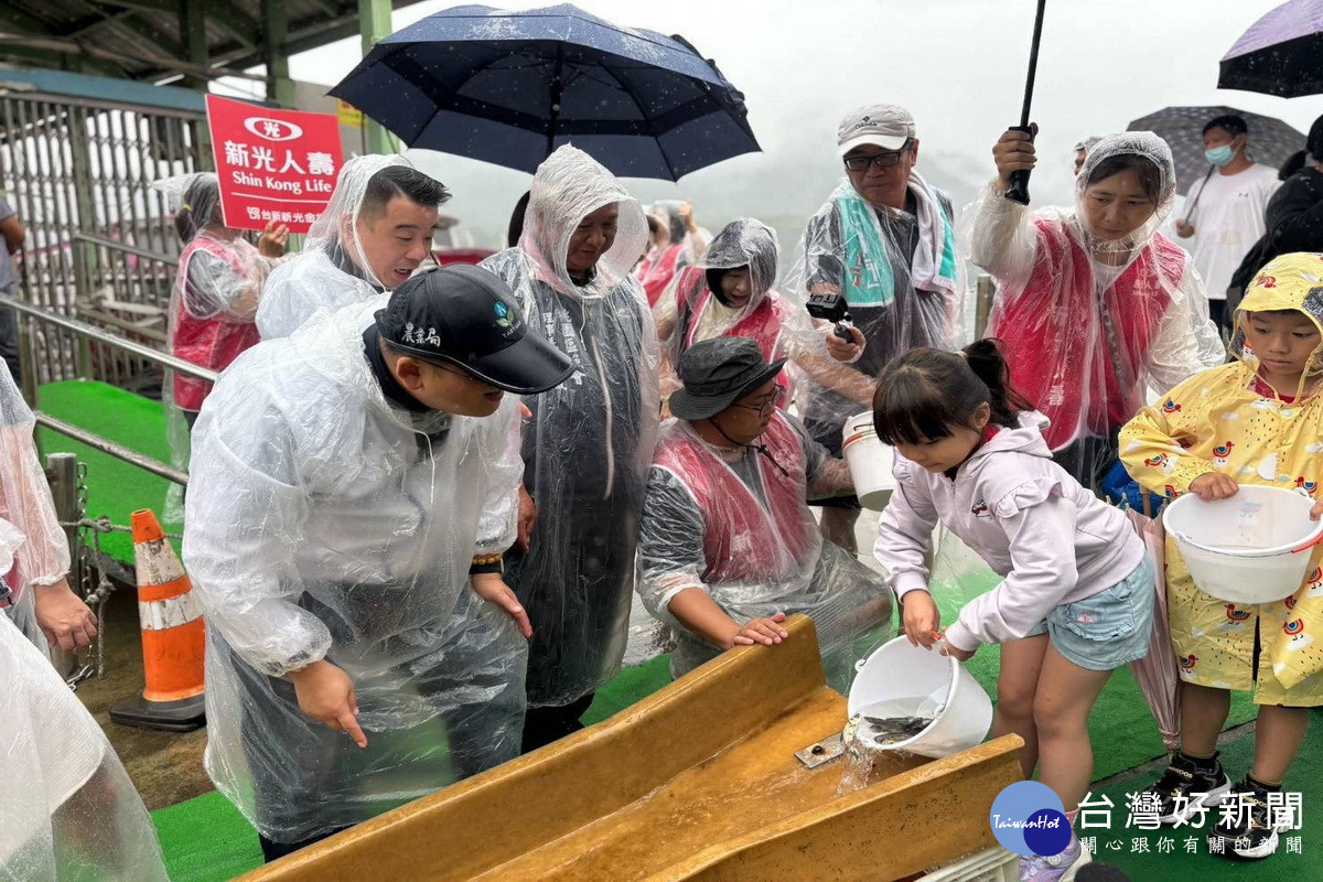 「小小魚兒要回家」石門水庫魚苗放流活動,於大溪阿姆坪生態園區熱鬧登場。<br /><br />