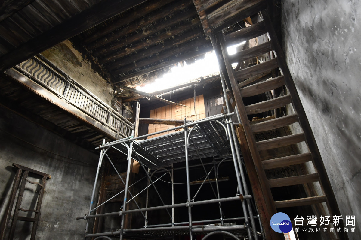 鹿港百年建築「施進益古厝」開工祈福,歷史風華再現啟新章。圖/記者鄧富珍翻攝