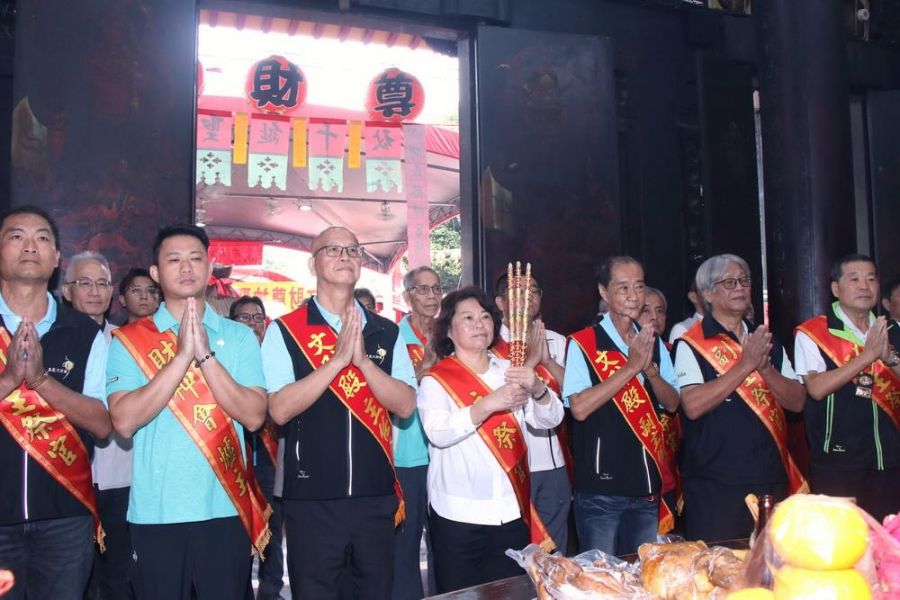 文財殿聖誕祝壽大典市長黃敏惠出席 肯定文通慈善會善行