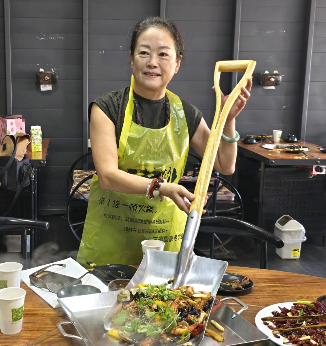 ▲十三涮四川料理重慶火鍋,重慶媳婦以真功夫征服台灣味蕾。(記者廖美雅拍攝)