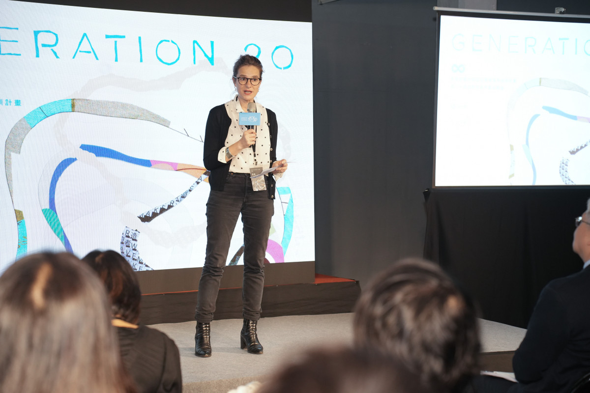 圖說:法國在臺協會Pauline Ravinet科技與高教合作專員致詞(教育部提供)