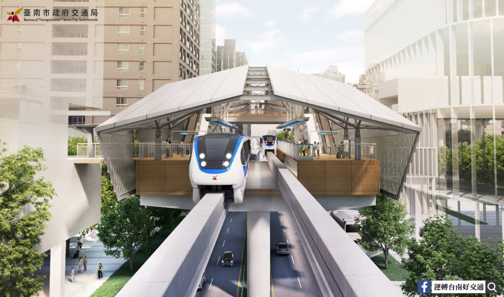 ▲台南捷運藍線示意圖。