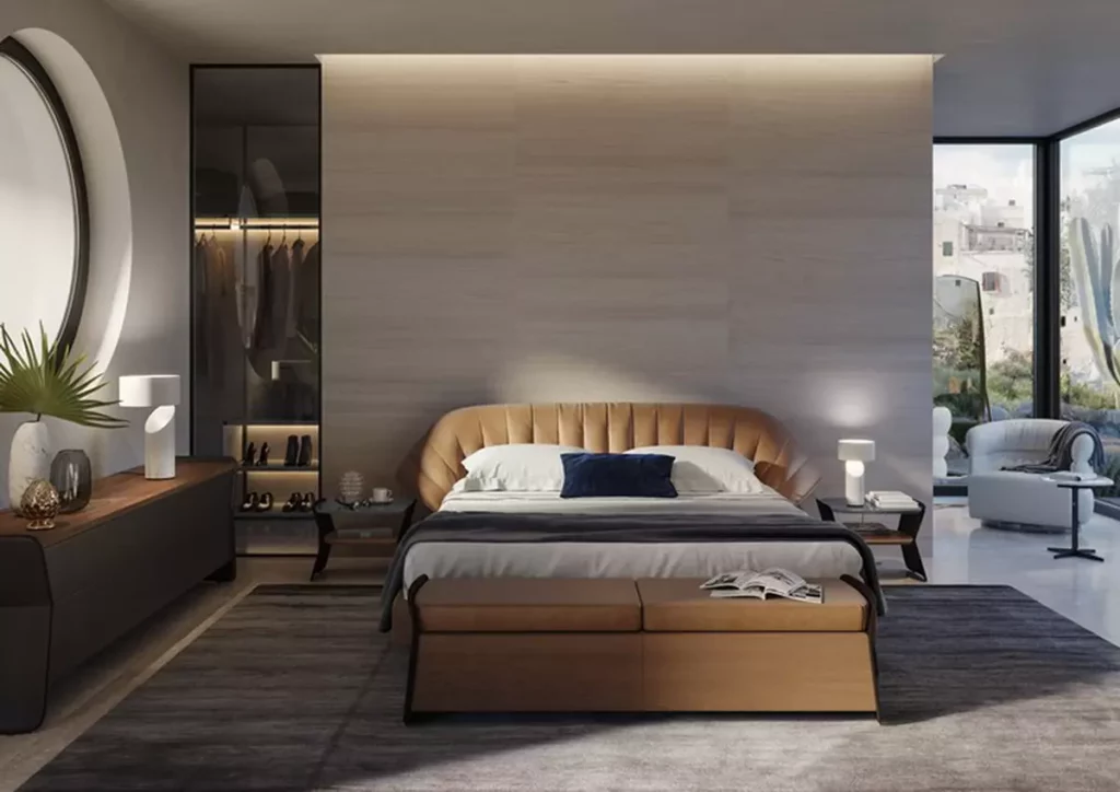 NATUZZI 為即時回應市場需求,匯集許多經典及絕版的熱銷款式家具,包含 Cala 床架