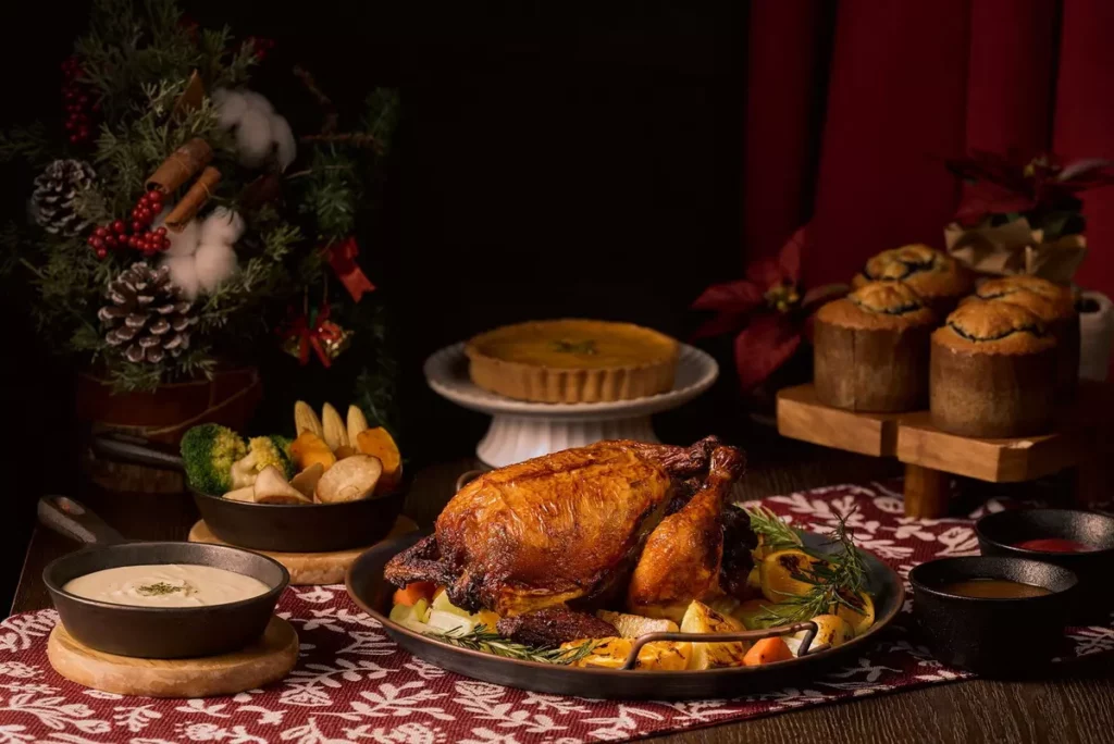 年度歲末限定,感恩烤雞派對組券每張2,380元。圖/北投老爺酒店提供