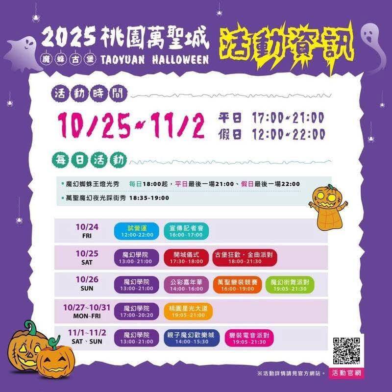 桃園萬聖城光復節連假登場 桃警鼓勵民眾搭乘免費接駁車 S 70901787 0