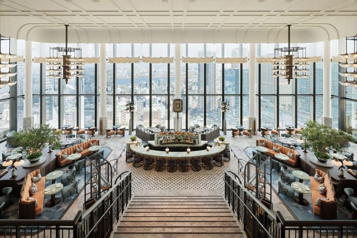 大阪華爾道夫飯店餐廳 Peacock Alley 享有壯闊城市景觀。 圖:Hilton/來源