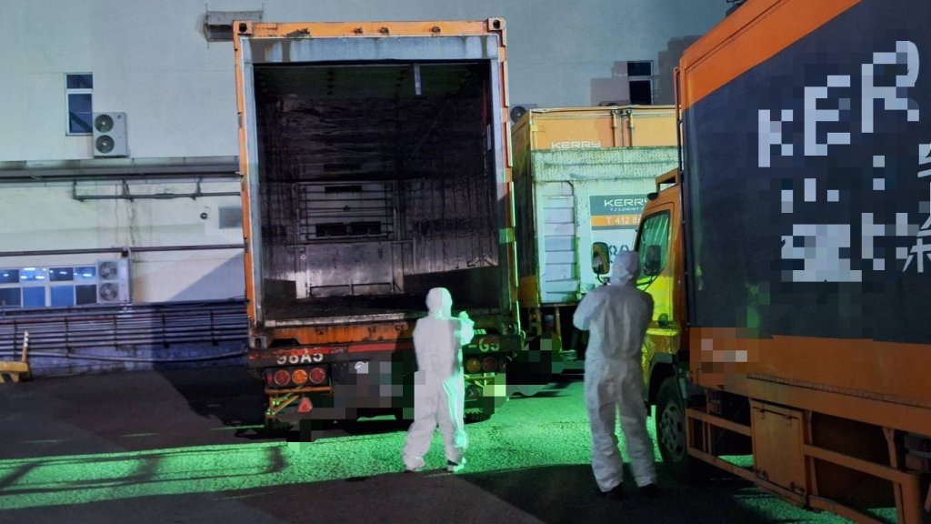 問題豬南下！高市衛生局衝物流站「封鎖」駕駛、全車都消毒