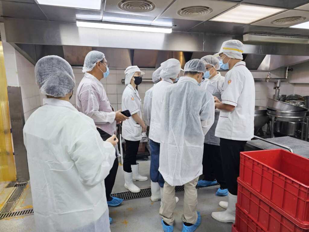 ▲復興高中食安查核。