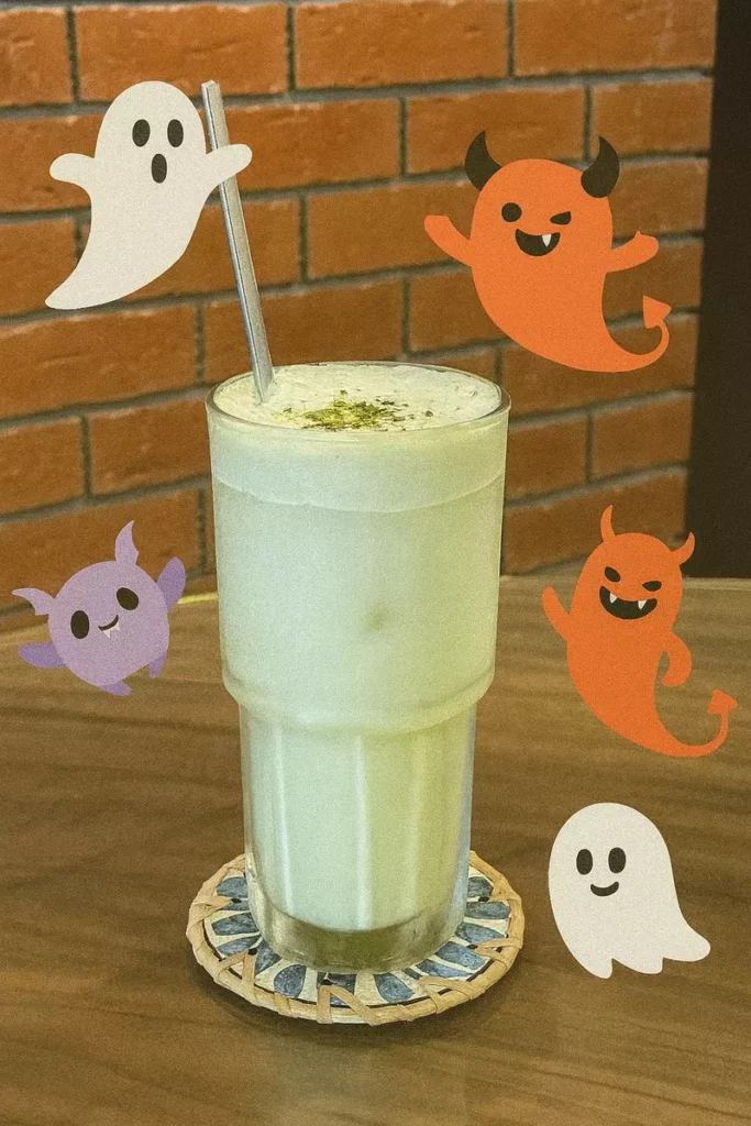 香香香菜奶蓋綠以綠茶為基底，搭配綿密奶蓋