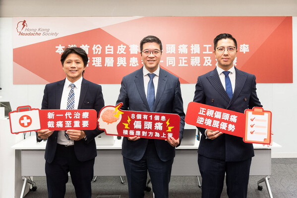 本港首份白皮書揭偏頭痛損害工作效率籲管理層與患者一同正視及治療