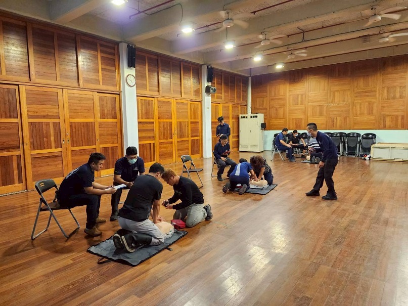 ▲ 宜蘭縣警察局民力競賽各分局代表隊操作評比。