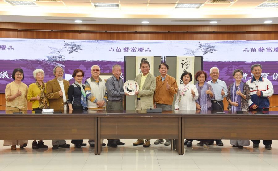 陳永欽版畫與謝奕富書法獲首獎　縣長表揚期勉薰陶傳承